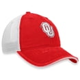 thumbnail image 3 of Women's Top of the World Crimson/White Oklahoma Sooners Radiant Trucker Snapback Hat, 3 of 4