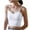 White, variant on Tank Tops for Women under $5 under $5 with Built in Bra Solid Color Base Chest Wrapped Tank Top Coffee XL