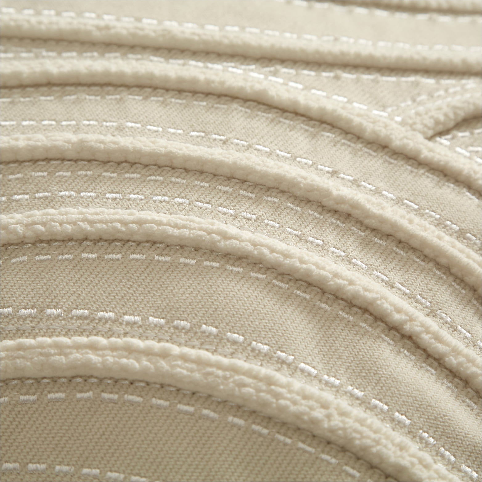 (2 pack) Style House White Waves Aiden Pillow for Adults, 20"x 20," Home Decor Collection