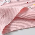 thumbnail image 6 of VNKIDY Girls Sweaters Toddlers Kids Soft Warm Knitted Long Sleeve Creneck Pullover With Handmade Embroidery Cozy Winter Fall Casual For Kids Relaxed Fit Knitwear, 6 of 7
