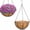 2 Pack, variant on 2 Pack 14 Inch Hanging Baskets for Plants Outdoor, Metal Wire Round Planters with Coco Liner, Hanging Flower Baskets for Home Garden Porch Balcony Railings Decor
