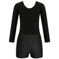 thumbnail image 4 of Zaldita Girls Sparkle Flame Gymnastics Leotard Ballet Dance Unitard with Sports Shorts Tumbling Pink 8, 4 of 7