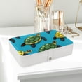 thumbnail image 6 of Turtle PU Leather Jewelry Organizer Box Necklace Holder with Removable Compartment - Portable, 6 of 6
