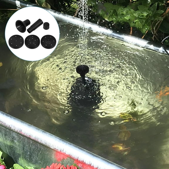 DEEPCRAFF 1 Set Solar Sprinkler Black for Outdoor Water Features and Garden Supplies Various Nozzle Shapes
