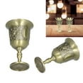 thumbnail image 3 of Copa De Metal, Copa De Vino Vintage, Patrón De Crisantemo, Estilo De Corte Vintage, Mano De Obra Exquisita, Pequeño Portátil Para Regalo Para Bebidas De Bar, 3 of 7