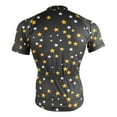 thumbnail image 4 of joogoo Yellow White Stars Pattern Men's Cycling Jerseys Mountain Bike Short Sleeve Tops 2XL, 4 of 7