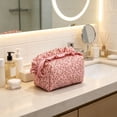 thumbnail image 3 of OCCOA Lace Floral Pen Bag Large Capacity Suitable for Outdoor Travel Handbag Makeup Bag Three-Dimensional Storage Pouch for Stationery Cosmetics, E, 3 of 5