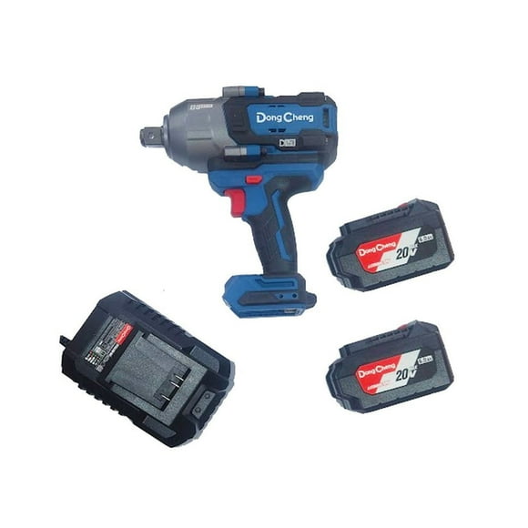 Llave de Impacto DongCheng 3/4" 20V Brushless. La Bestia 1288Nm. (DCPB1288H2K). Kit 2x 6Ah y Cargador Rápido.