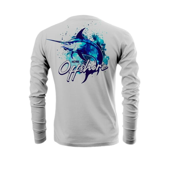 KORE Offshore Mens Long Sleeve UPF50 Dri-All-Day Sunblock Fishing Shirt - SURFER