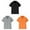 Black 1PCS & Orange 1PCS & Grey 1PCS, variant on TSADFHJI 2 Pack Gym Tops for Boys Pack Cute Kids Boys Girls Short Sleeve Shirt Button Closure Comfortable & Soft Fabric Xxl