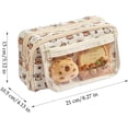 thumbnail image 2 of Estuche de Lápices de Peluche de Capibara Lindos - Bolsa de Amplia Apertura con 10 Calcomanías, 1 Pin, 1 Colgante, 1 Juguete de Peluche, 4 Bolígrafos de Capibara y 1 Bloc de Notas, 2 of 4