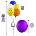 thumbnail image 5 of Reusable Balloon Cluster Kit with Ground Spike and Pole, Car Dealership Advertising Balloons, 5 Multi-Color Balloons, 5 of 7
