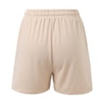 thumbnail image 4 of HAIJIE Swim Shorts Women Adjustable Ruched Side Bikini Shorts Womens Shorts Athletic for Girlfriend Women Elastic Waist Embroidered Ruffle Shorts, 4 of 7