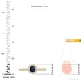 thumbnail image 5 of ANGARA Natural Blue Sapphire Halo Ring with Diamond Accents in 14K Yellow Gold for Women (Size-4mm) | September Birthstone, Birthday, Anniversary, Jewelry Gift for Women | Natural Blue Sapphire Ring, 5 of 9