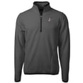 thumbnail image 2 of Men's Cutter & Buck  Gray Albuquerque Isotopes Cascade Eco Sherpa Fleece Quarter-Zip Jacket, 2 of 3