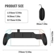 thumbnail image 2 of Mando ergonómico compatible con Switch 2, material ABS antideslizante, diseño asimétrico para una experiencia de juego cómoda, 2 of 10