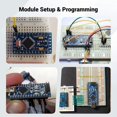 thumbnail image 5 of Pro Micro ATmega32U4 Development Board 5V 16MHz with USB, Microcontroller Board Compatible with Arduino IDE, Compact USB Controller Module for DIY Electronics, Keyboard Projects and Embedded Systems, 5 of 7
