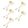 thumbnail image 2 of 10pcs Long Pin Brooch Base Round Tray Safety Pin Lapel Stick Brooch Base, 2 of 3