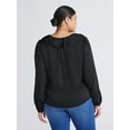 thumbnail image 2 of Sofia by Sofia Vergara Women's and Women's Plus Ruffle Neck Blouse, Sizes XS-4X, 2 of 3
