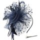 thumbnail image 2 of coiffe Pois Avec Plumes Et Perles (bleu Marine), Ruban De Filet Floral Serre-tte En Plumes Pinces Fourchues Coiffe Pour Cocktail Th Coiffe Pour F, 2 of 5