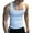 White, variant on Fashion YLSDY Mens Square Cut Tank Tops Workout Fitness Compression Undershirt Running Gym Stringer Slim Fit Bodybuilding Shirts Black XXL