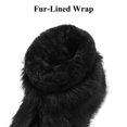 thumbnail image 3 of Women Y2K Faux Fur Short Boots Black, Fluffy Furry Warm Snow Boots Comfortable Outdoor Flat Shoes, 3 of 6
