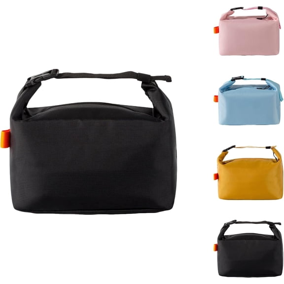 Large Capacity Lunch Bags for Men Women- Reusable Insulated Leakproof Lunch Box Tote Bag, Cool Bags for Adults,Thermal Cooler Bag for Work Picnic Travel -8L (Black)
