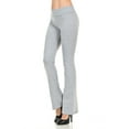 thumbnail image 2 of JJJ Fashion Women's Cotton Flare Yoga Pants Fold Over Waistband - Made in USA, 2 of 3