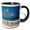 Black/White, variant on 3drose, Dominican Republic, Bavaro Beach, Parasailing - Ca14 Len0211 - Lisa S. Engelbrecht, 11oz Two-tone Red Mug
