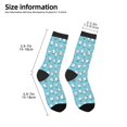 thumbnail image 2 of Fuzoiu Cartoon Teeth Print Kids Socks For Boys Girls,Grip Crew Socks with Non Slip,Lightweight Stretch Crew Socks,Toddlers Crew Boot Socks, 2 of 5