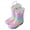 Multicolour, variant on Kids Glitter Rain Boots Rainbow Portable Toddler Girls Boys Shoes Lightweight