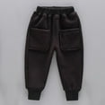 thumbnail image 2 of KyCheLot Toddler Jogger Pantswarm Thick Fleece Lined Tapered Pull on Sweatpants for Boys Girls 2-10 Years, 2 of 7