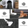 thumbnail image 4 of 5x7 Machine Washable Area Rug for Living Room Non-Slip Stain Resistant Modern Abstract Area Rug Contemporary Solid Foldable Accent Floor Carpet for Dining Room, Black, 4 of 7