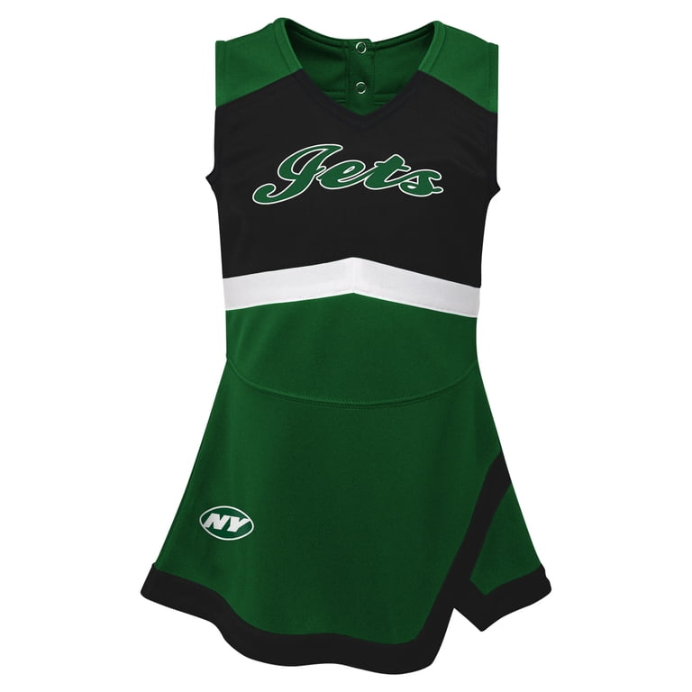 Girls Toddler Green New York Jets Cheer Captain Dress with Bloomers - Walmart.com Girls Toddler Green New York Jets Cheer Captain Dress with Bloomers - Walmart.com