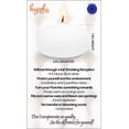 thumbnail image 3 of Hyoola 1.75" White Floating Candles, 20 Pack, 3 Hour Burn Time, Unscented & Smokeless, European Made with Cotton Wicks for Wedding Centerpieces, Vase Fillers, Events, Parties & Home Decor, 3 of 8