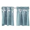 thumbnail image 3 of Kitchen Tiers Curtain Floral Half Drapes Rod valances; Rod Pocket Short Blackout Valances Small Window Drapes, 3 of 7