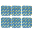 thumbnail image 2 of Pofeuu Cute Yellow Rubber Ducks Print Leather Coasters Set of 6, Round Cups Mugs Mat Pad for Home Kitchen Heat Resistant Drink Coasters,Square, 2 of 7