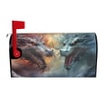 thumbnail image 2 of Lsque White And Red Storm Dragon Mailbox Cover Standard Size ,Magnetic Mailbox Covers Post Wraps Letter Box Cover -25.5x21 in, 2 of 9