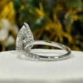 thumbnail image 4 of solitaire jewels 3CT Pear Moissanite Hidden Halo Engagement Ring For Women, 14K Yellow Gold, 4 of 6