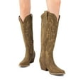 thumbnail image 5 of DREAM PAIRS Womens Knee High Boots Cowboy Cowgirl Pull On Embroidered Western Boots, 5 of 8