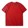 thumbnail image 4 of Pisexur T Shirts for Man , Hommes Couleur Unie Mode Décontractée Ventilée Col Rond Exercice Manches Courtes Haut Rouge, TG Chemises de Golf Hommes & Chemises Hommes, 4 of 4