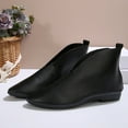 thumbnail image 4 of Tao Tao Women's Ankle Boots Low Heels Chunky Fashion Dressy Booties For Women Black 37, 4 of 9
