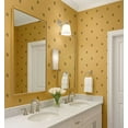 thumbnail image 3 of S4Sassy Peel And Stick Wall Covering, Minimal Star Dot Print Removable Wall Wrap- Yellow Mural For Vintage Farmhouse Decor, Bathroom, Laundry Room- Self-Adhesive Removable Wallpaper Vinyl (25"X 120"), 3 of 7