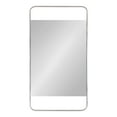 thumbnail image 3 of Kate and Laurel Nobles Radius Corner Framed Mirror, Silver 20x36, 3 of 9