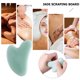 thumbnail image 4 of Piedra de jade natural Guasha Junta SPA Terapia Herramienta de masaje Masajeador de raspado corporal, 4 of 6