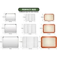 thumbnail image 3 of Baking Sheet Tray Cooling Rack with Silicone Baking Mat Set, Stainless Steel Cookie Pan For Oven, Set of 9 (3 Sheets + 3 Racks + 3 Mats), Warp Resistant & Heavy Duty & Easy Clean, Red, 3 of 6
