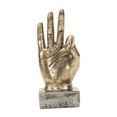 thumbnail image 4 of Estatua con gesto de mano divertido, coleccionable, artesanía fina, decoración de escritorio para OK oro, 4 of 9