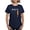 Navy, variant on - Adopt Cats Rusty™ T Shirt - Women's Traditional Fit Dark T-Shirt