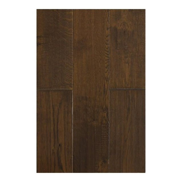 Pemberly Row Traditional 1/2x7" Hardwood Flooring in Oak Chestnut