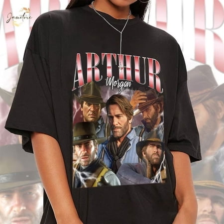 Arthur Morgan Red Dead Unisex T-Shirt Sweatshirt Hoodie, Read Dead Redemption 2 Shirt, RDR2 Video Gamer Gifts, Gaming Cowboy T-shirt